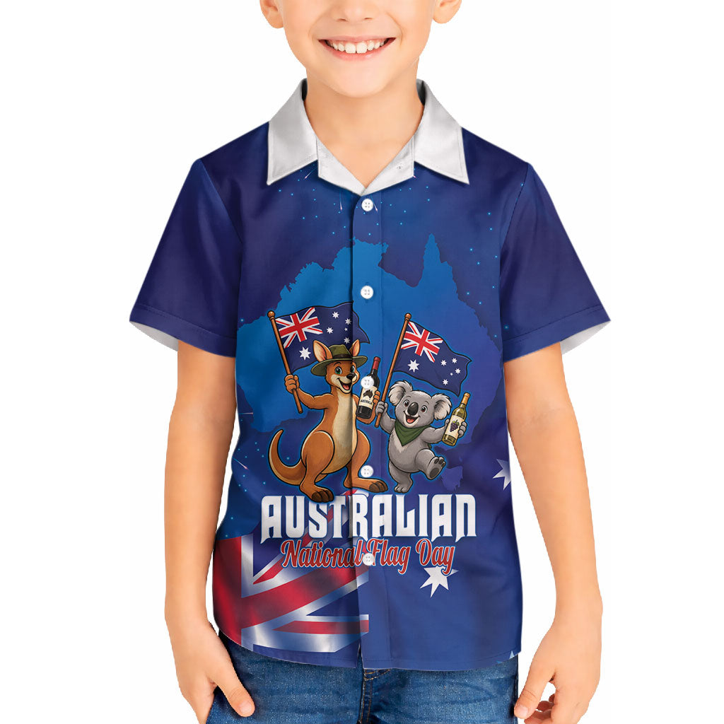 Australian National Flag Day Personalised Hawaiian Shirt Funny Kangaroo Koala Aussie Proud
