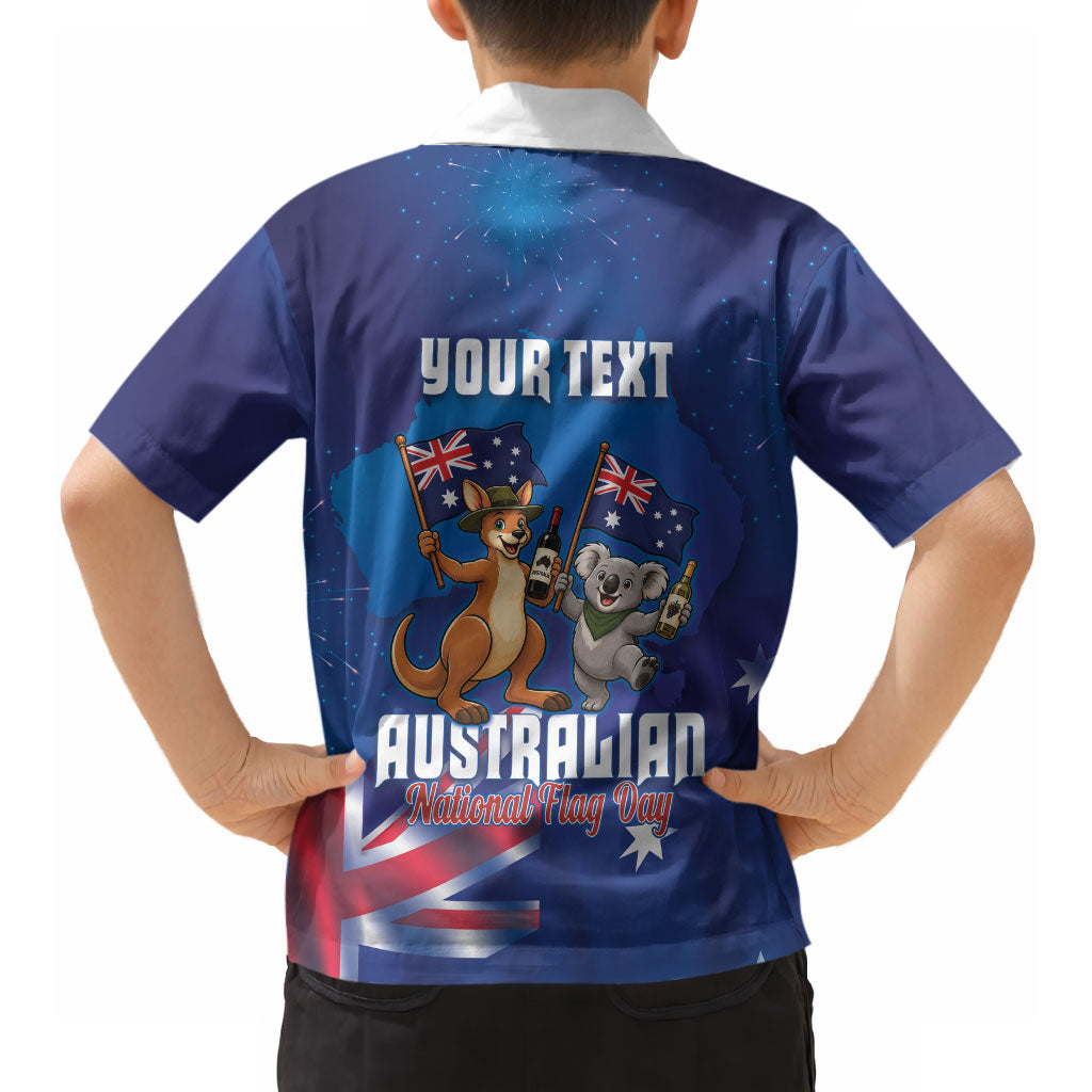 Australian National Flag Day Personalised Hawaiian Shirt Funny Kangaroo Koala Aussie Proud