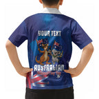 Australian National Flag Day Personalised Hawaiian Shirt Funny Kangaroo Koala Aussie Proud
