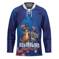 Australian National Flag Day Personalised Hockey Jersey Funny Kangaroo Koala Aussie Proud