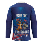 Australian National Flag Day Personalised Hockey Jersey Funny Kangaroo Koala Aussie Proud