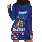 Australian National Flag Day Personalised Hoodie Dress Funny Kangaroo Koala Aussie Proud