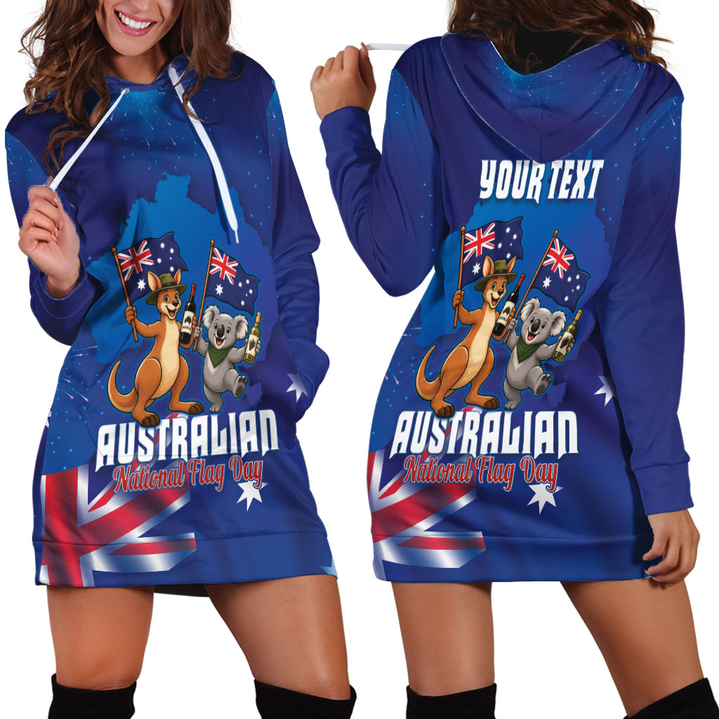 Australian National Flag Day Personalised Hoodie Dress Funny Kangaroo Koala Aussie Proud