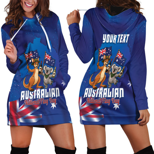 Australian National Flag Day Personalised Hoodie Dress Funny Kangaroo Koala Aussie Proud