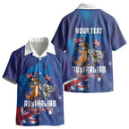 Australian National Flag Day Personalised Kid Hawaiian Shirt Funny Kangaroo Koala Aussie Proud
