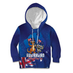 Australian National Flag Day Personalised Kid Hoodie Funny Kangaroo Koala Aussie Proud