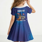 Australian National Flag Day Personalised Kid Short Sleeve Dress Funny Kangaroo Koala Aussie Proud
