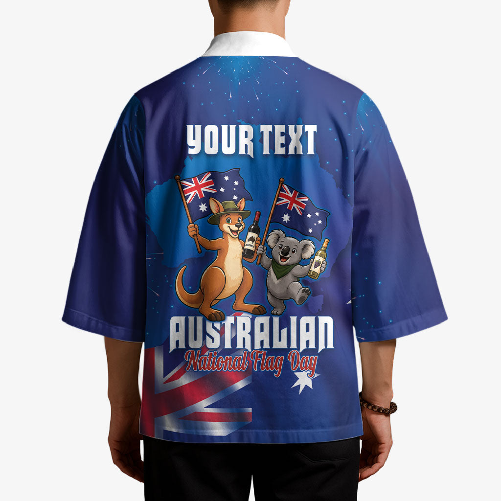 Australian National Flag Day Personalised Kimono Funny Kangaroo Koala Aussie Proud