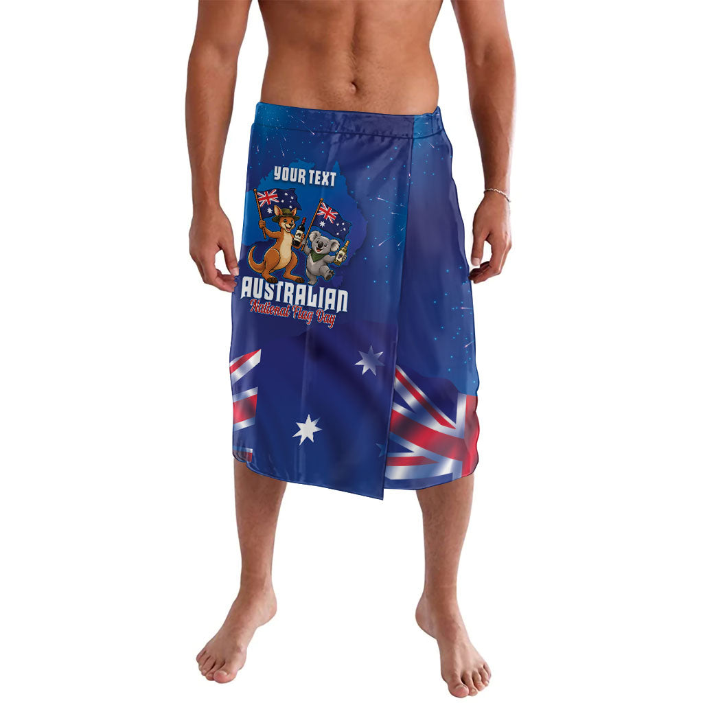 Australian National Flag Day Personalised Lavalava Funny Kangaroo Koala Aussie Proud