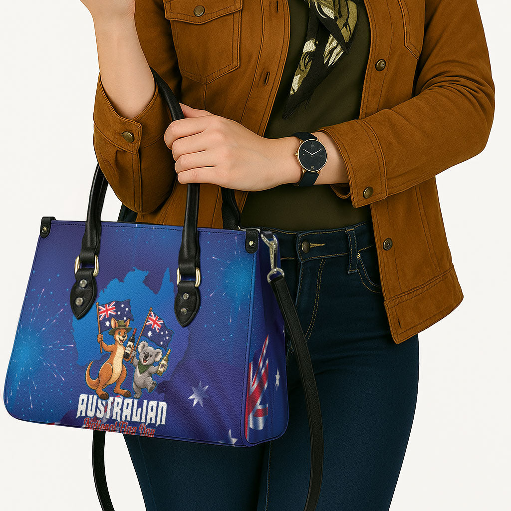 Australian National Flag Day Leather Bag Funny Kangaroo Koala Aussie Proud