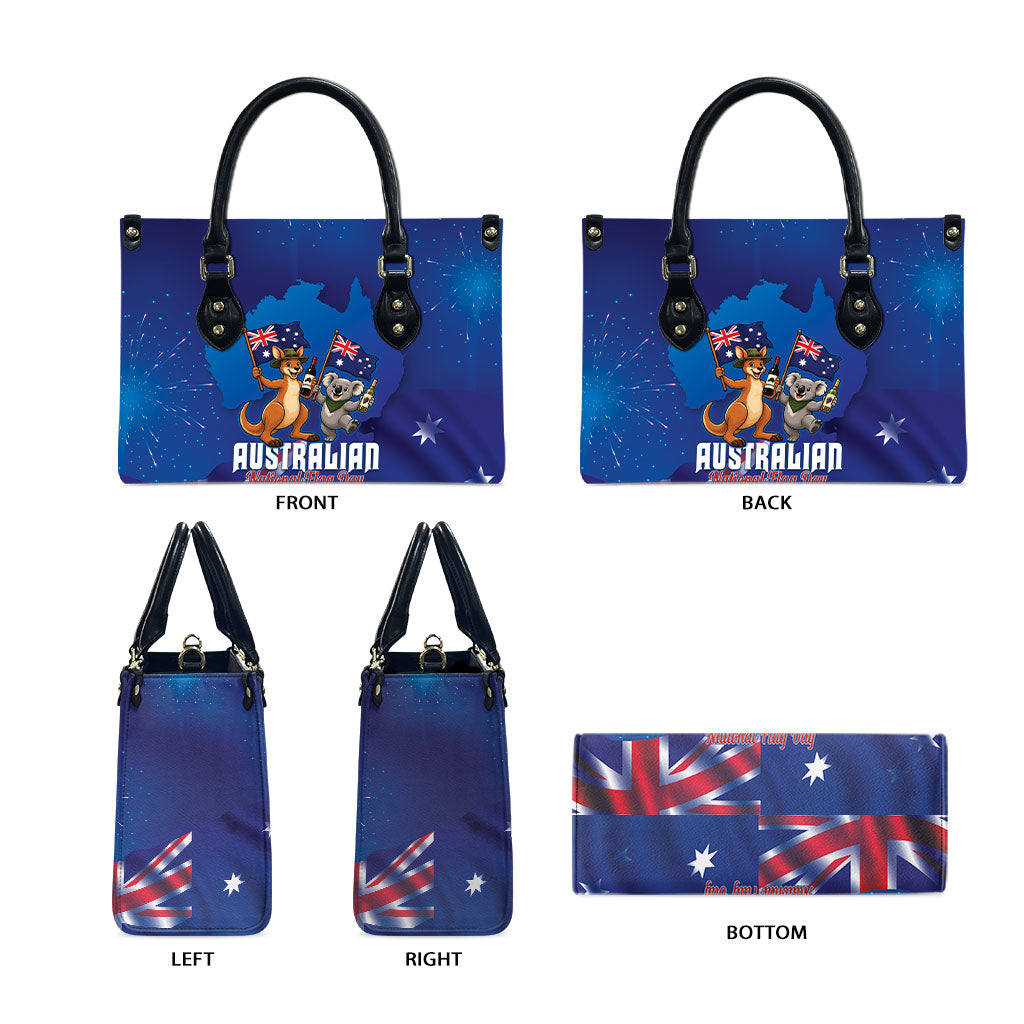 Australian National Flag Day Leather Bag Funny Kangaroo Koala Aussie Proud