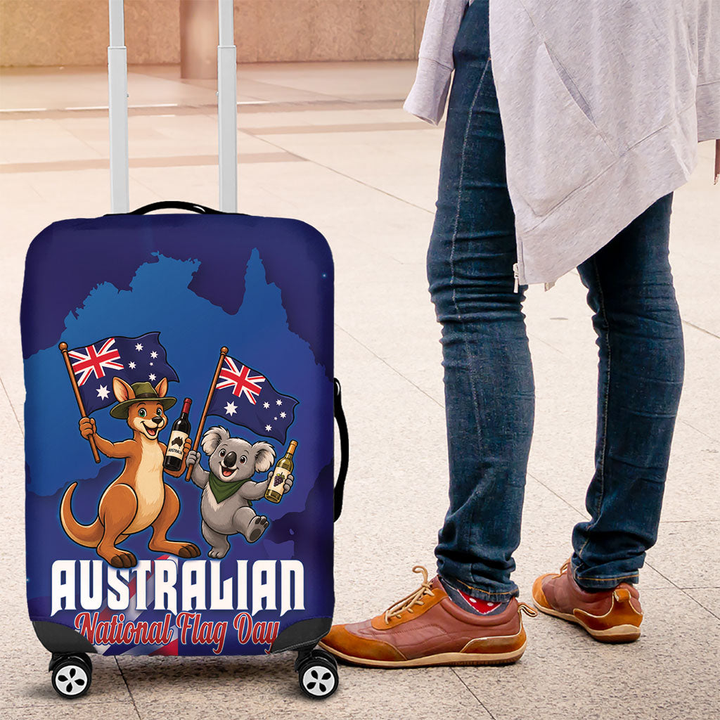 Australian National Flag Day Luggage Cover Funny Kangaroo Koala Aussie Proud