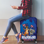 Australian National Flag Day Luggage Cover Funny Kangaroo Koala Aussie Proud