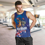 Australian National Flag Day Personalised Men Tank Top Funny Kangaroo Koala Aussie Proud
