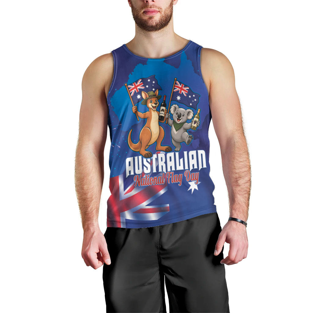 Australian National Flag Day Personalised Men Tank Top Funny Kangaroo Koala Aussie Proud