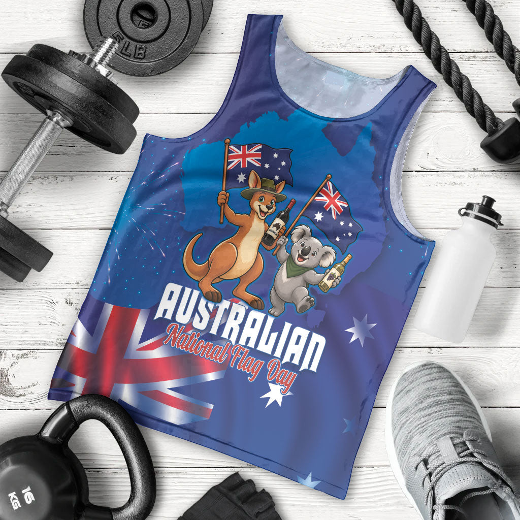 Australian National Flag Day Personalised Men Tank Top Funny Kangaroo Koala Aussie Proud