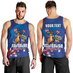 Australian National Flag Day Personalised Men Tank Top Funny Kangaroo Koala Aussie Proud
