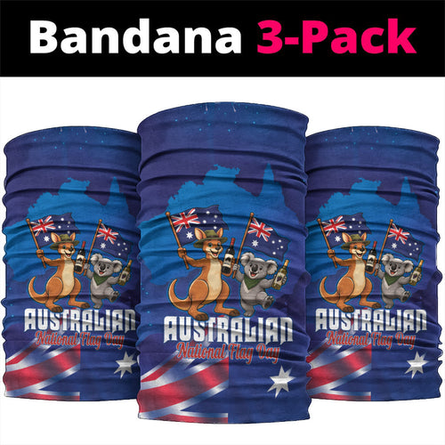 Australian National Flag Day Neck Gaiter Funny Kangaroo Koala Aussie Proud