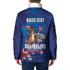Australian National Flag Day Personalised Padded Jacket Funny Kangaroo Koala Aussie Proud