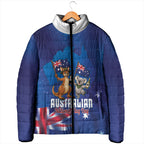 Australian National Flag Day Personalised Padded Jacket Funny Kangaroo Koala Aussie Proud