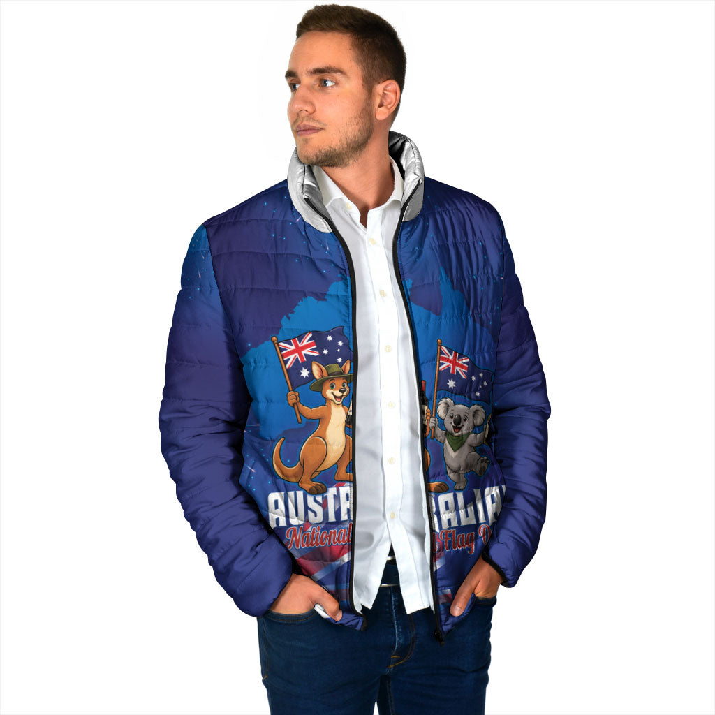 Australian National Flag Day Personalised Padded Jacket Funny Kangaroo Koala Aussie Proud