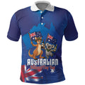 Australian National Flag Day Personalised Polo Shirt Funny Kangaroo Koala Aussie Proud