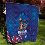 Australian National Flag Day Quilt Funny Kangaroo Koala Aussie Proud