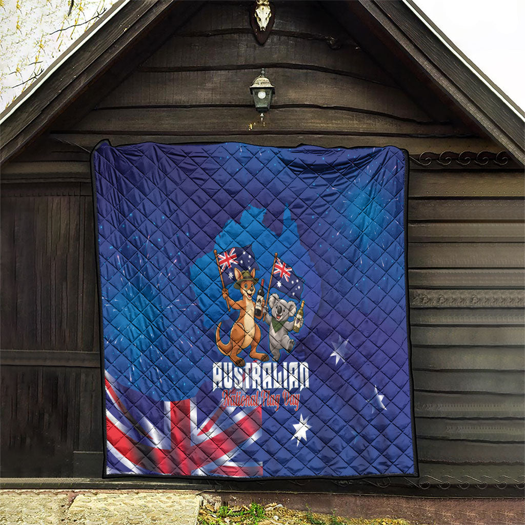 Australian National Flag Day Quilt Funny Kangaroo Koala Aussie Proud