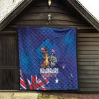 Australian National Flag Day Quilt Funny Kangaroo Koala Aussie Proud