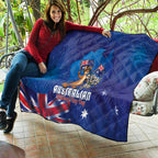 Australian National Flag Day Quilt Funny Kangaroo Koala Aussie Proud