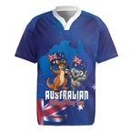 Australian National Flag Day Personalised Rugby Jersey Funny Kangaroo Koala Aussie Proud
