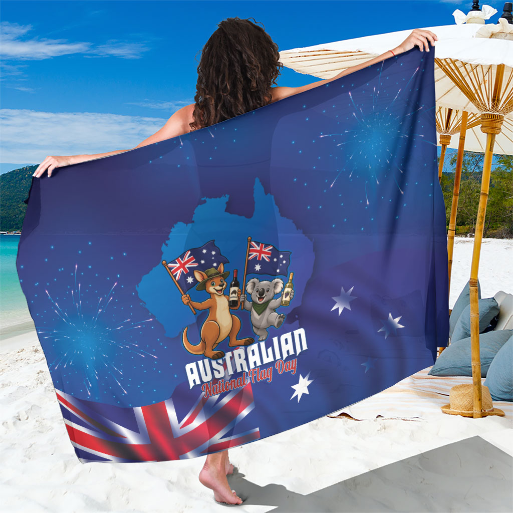 Australian National Flag Day Sarong Funny Kangaroo Koala Aussie Proud