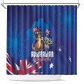 Australian National Flag Day Shower Curtain Funny Kangaroo Koala Aussie Proud