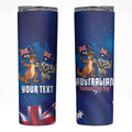 Australian National Flag Day Personalised Skinny Tumbler Funny Kangaroo Koala Aussie Proud