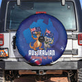 Australian National Flag Day Spare Tire Cover Funny Kangaroo Koala Aussie Proud