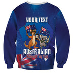 Australian National Flag Day Personalised Sweatshirt Funny Kangaroo Koala Aussie Proud