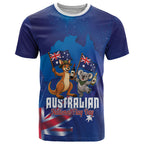 Australian National Flag Day Personalised T Shirt Funny Kangaroo Koala Aussie Proud