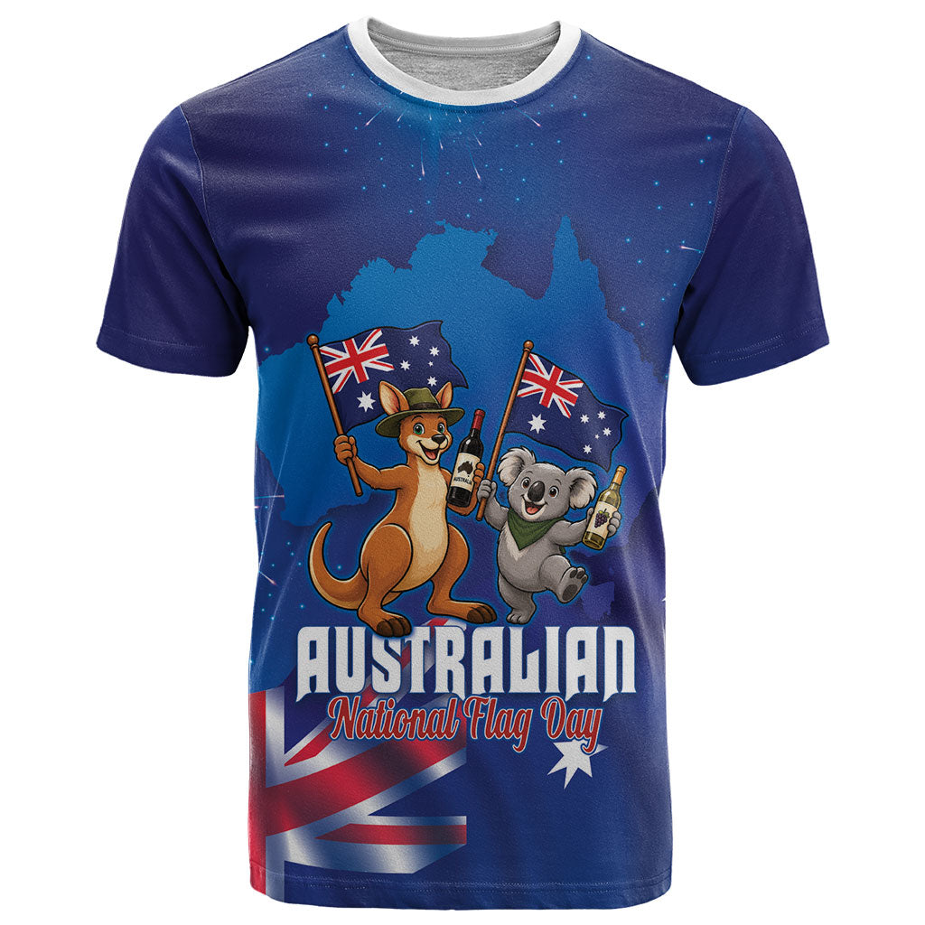 Australian National Flag Day Personalised T Shirt Funny Kangaroo Koala Aussie Proud