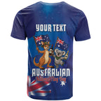 Australian National Flag Day Personalised T Shirt Funny Kangaroo Koala Aussie Proud