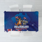 Australian National Flag Day Tablecloth Funny Kangaroo Koala Aussie Proud
