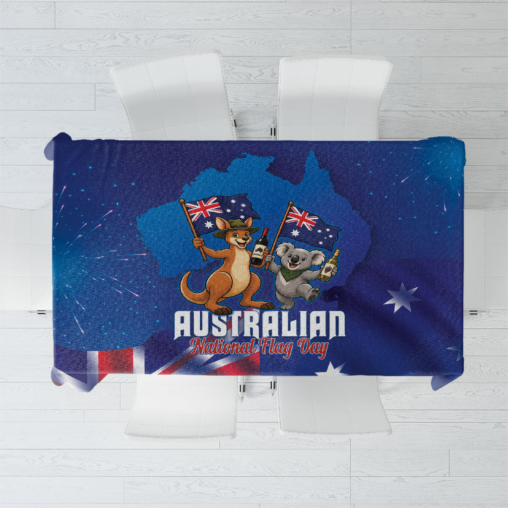 Australian National Flag Day Tablecloth Funny Kangaroo Koala Aussie Proud