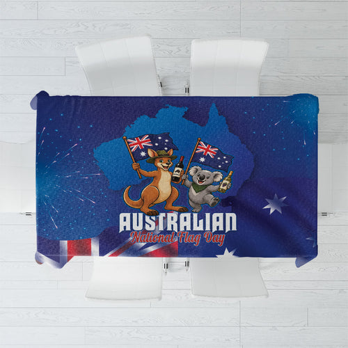 Australian National Flag Day Tablecloth Funny Kangaroo Koala Aussie Proud