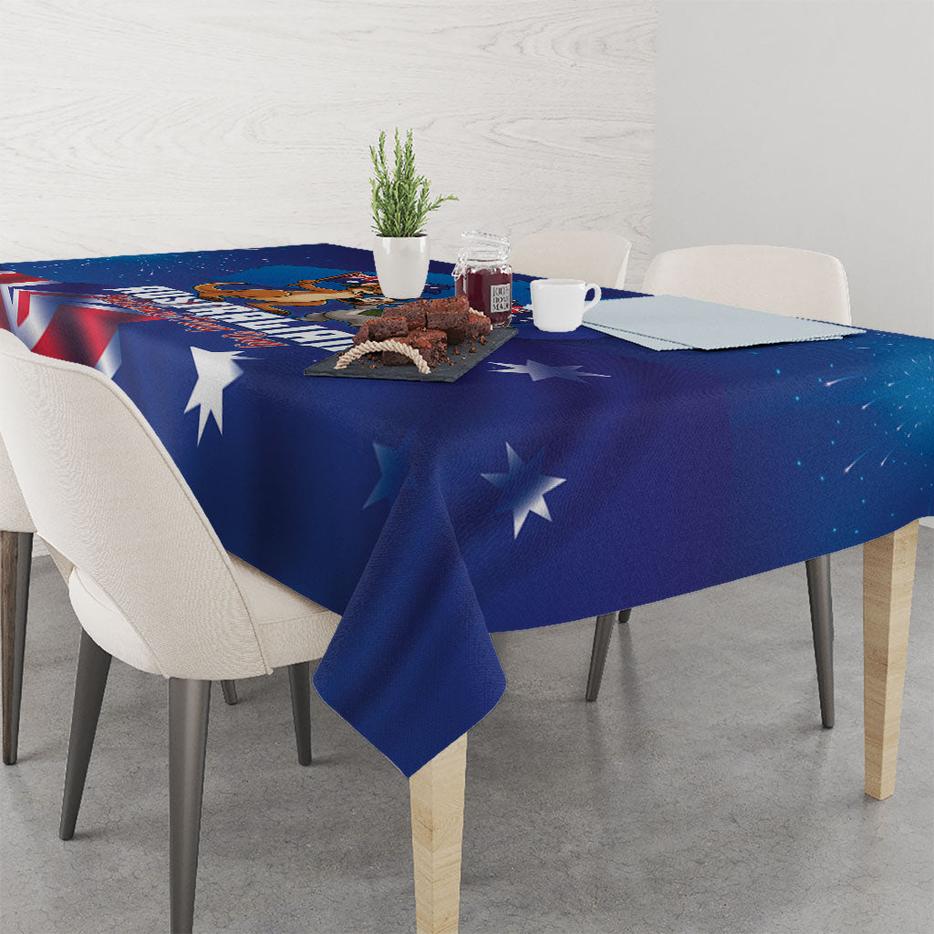Australian National Flag Day Tablecloth Funny Kangaroo Koala Aussie Proud