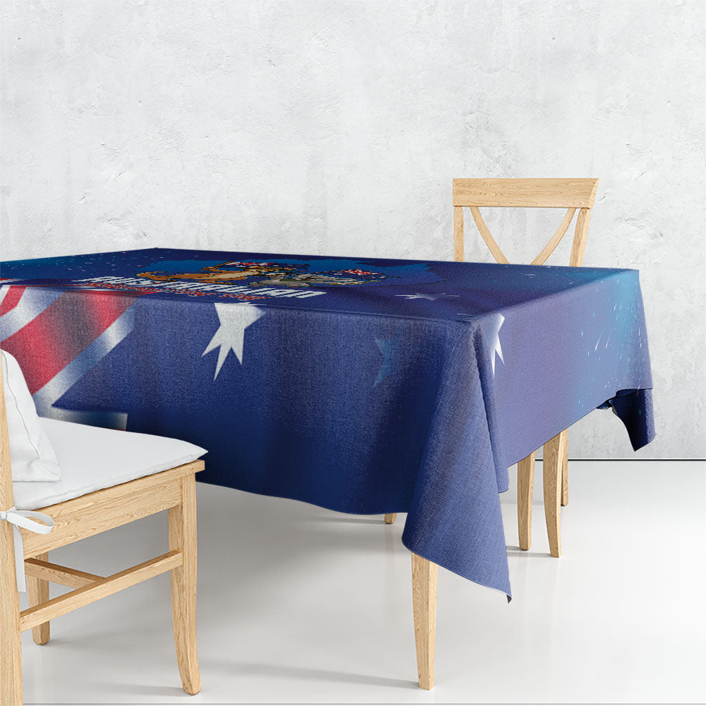 Australian National Flag Day Tablecloth Funny Kangaroo Koala Aussie Proud