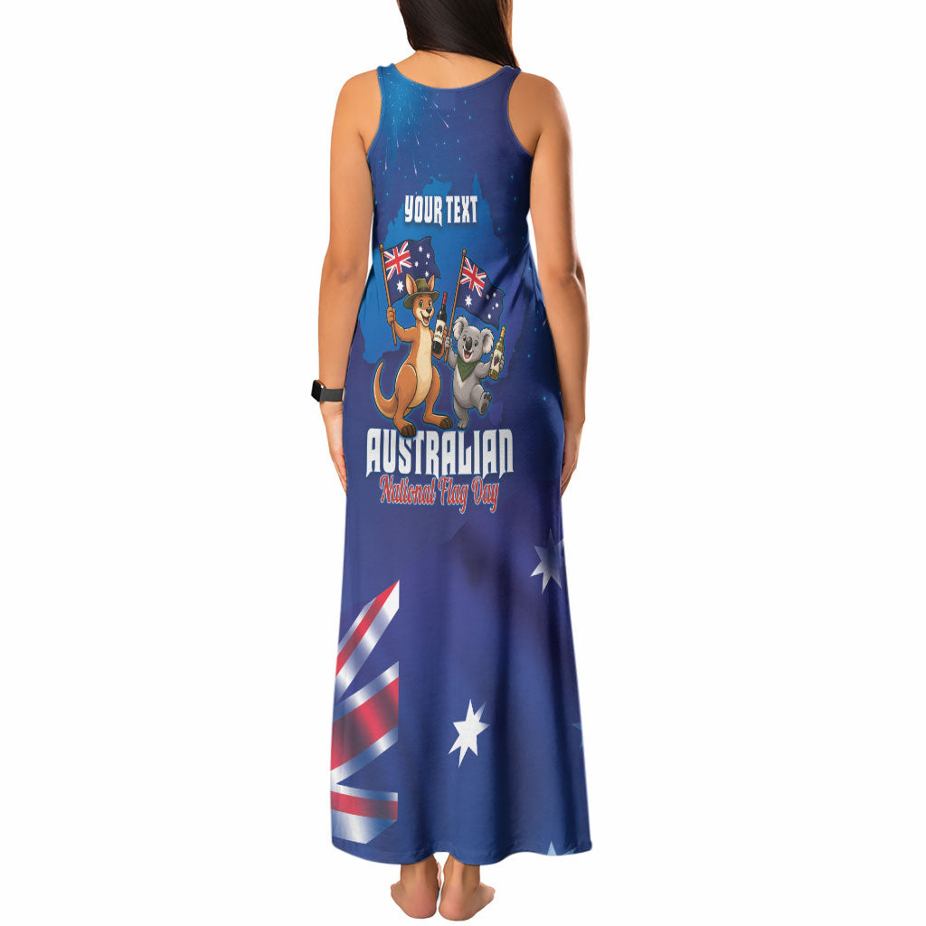 Australian National Flag Day Personalised Tank Maxi Dress Funny Kangaroo Koala Aussie Proud