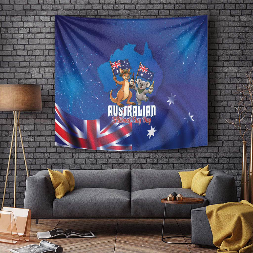 Australian National Flag Day Tapestry Funny Kangaroo Koala Aussie Proud