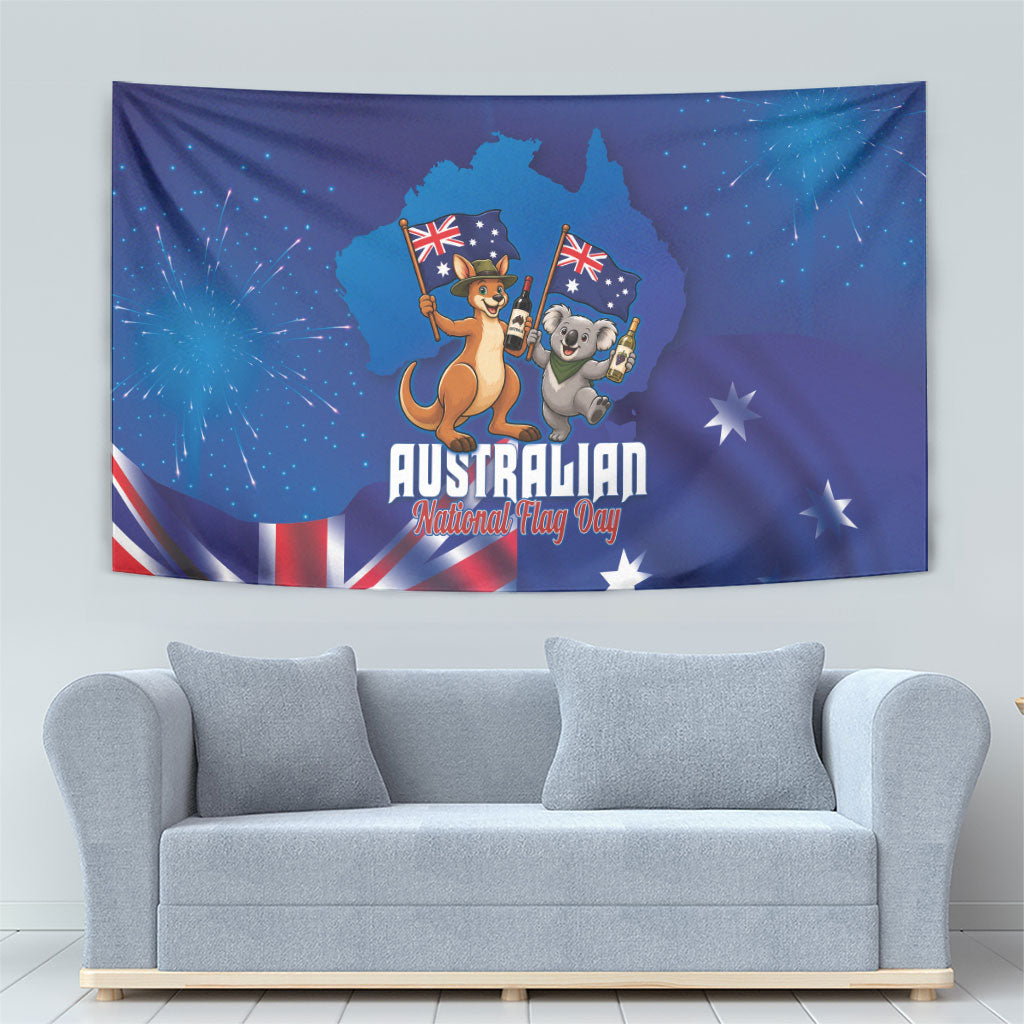 Australian National Flag Day Tapestry Funny Kangaroo Koala Aussie Proud