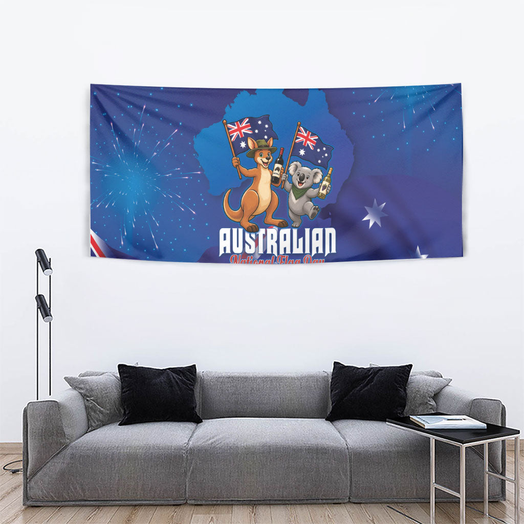 Australian National Flag Day Tapestry Funny Kangaroo Koala Aussie Proud