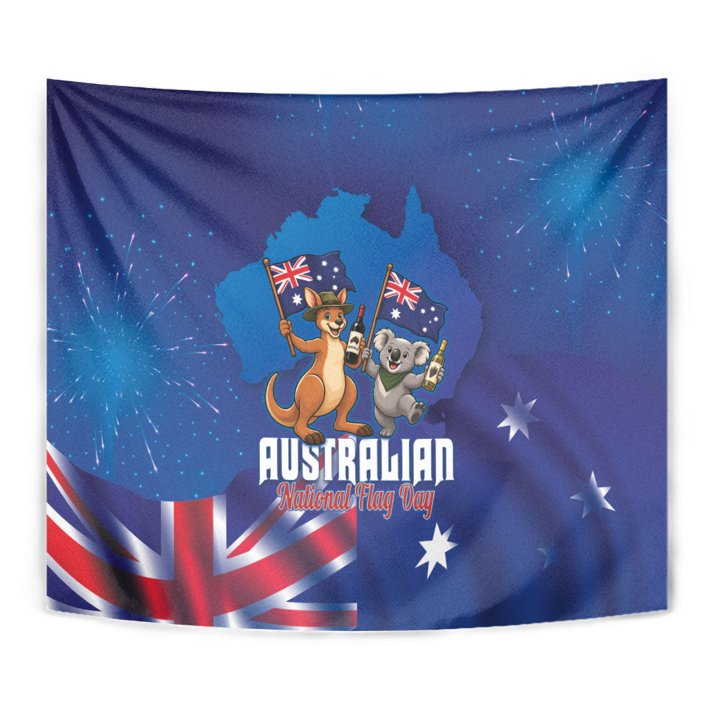 Australian National Flag Day Tapestry Funny Kangaroo Koala Aussie Proud