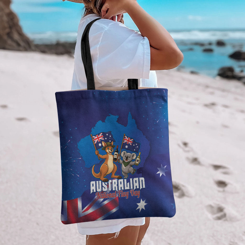 Australian National Flag Day Tote Bag Funny Kangaroo Koala Aussie Proud